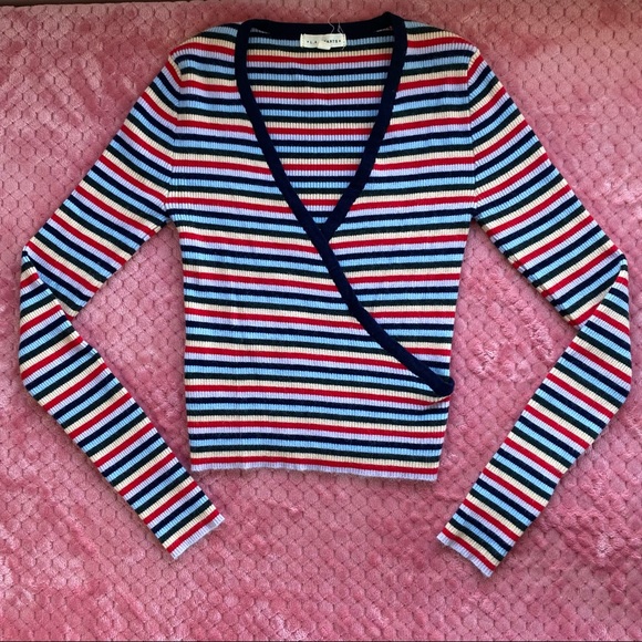 LA Hearts Striped Sweater - Picture 1 of 9